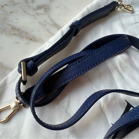 Furla Blue Leather Tote Bag with shoulder strap - Picture 8 of 9